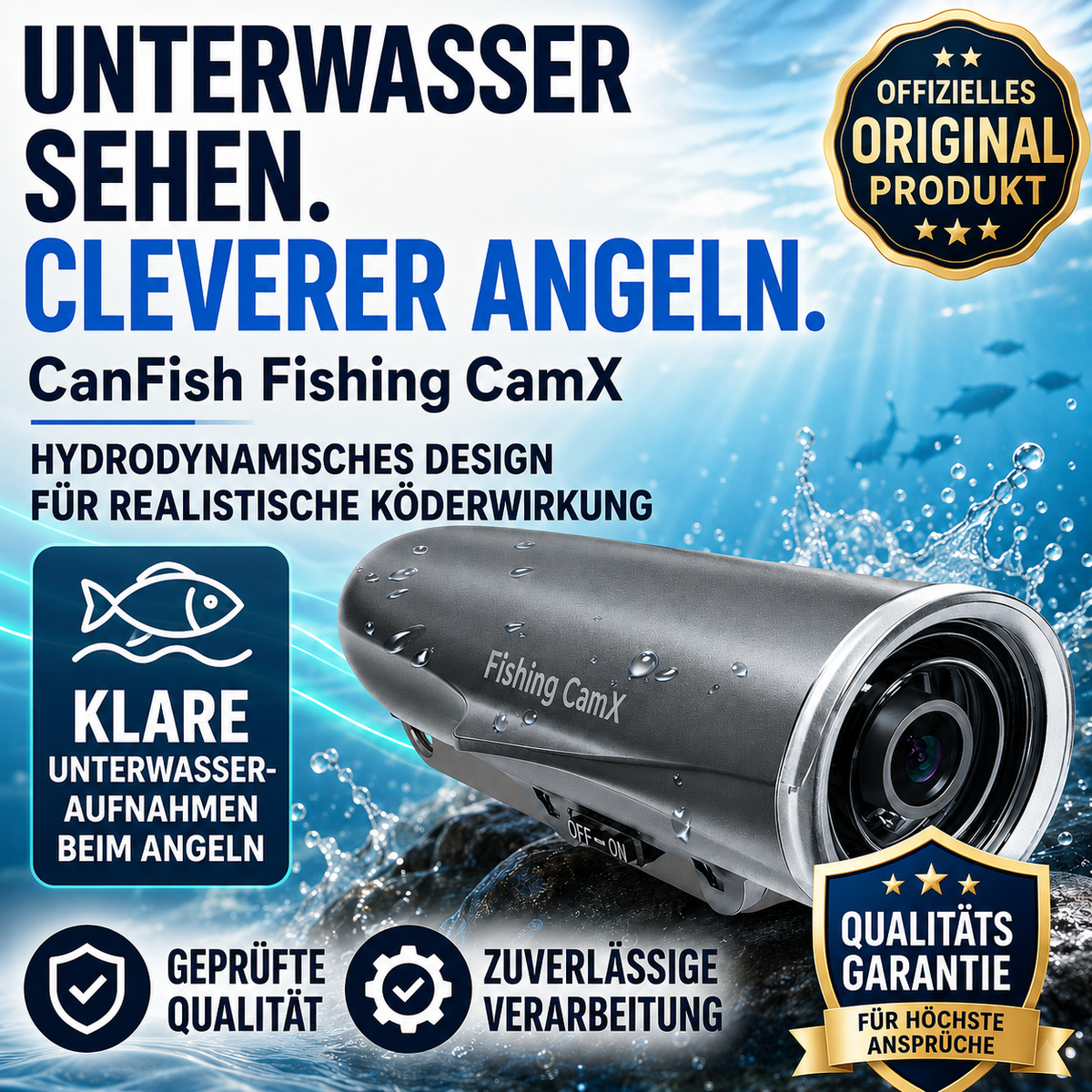 CanFish Fishing CamX – Unterwasserkamera für Angler