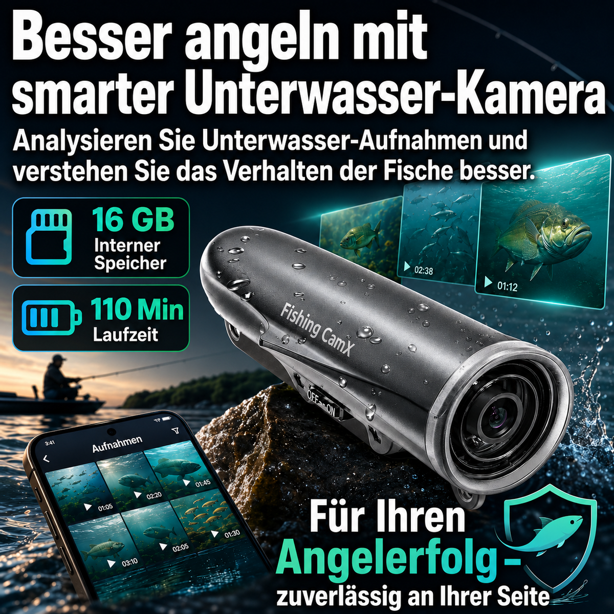 CanFish Fishing CamX – Unterwasserkamera für Angler